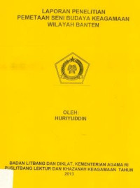Image of Laporan Penelitian Pemetaan Seni Budaya Keagamaan Wilayah Banten