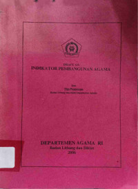 Image of Draft 03 Indikator Pembangunan Agama