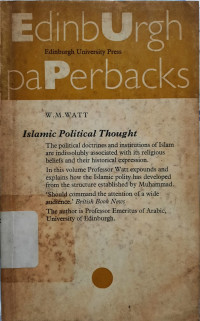Image of Islamic Political Thought : The Basic Concepts