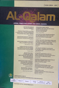Image of Jurnal Al-Qalam Volume 17 Nomor 1, Januari-Juni 2011