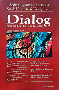 Image of Jurnal Dialog Edisi II Tahun 2004