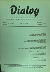 Image of Jurnal Dialog Nomor 49 Tahun XXII,Desember 1998