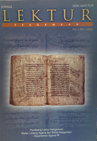 Image of Jurnal Lektur Keagamaan Volume 1 Nomor 1 Tahun 2003