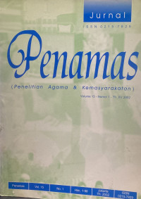 Image of Jurnal Penamas Volume 15 Nomor 1, Tahun 2002