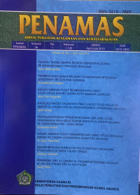 Image of Jurnal Penamas Volume 26 Nomor 1, April-Juni 2013