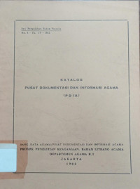 Image of Katalog Pusat Dokumentasi dan Informasi Agama (PDIA)