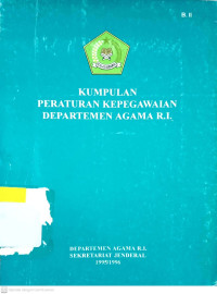 Image of Kumpulan Peraturan Kepegawaian Departemen Agama RI