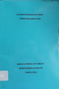 Image of Laporan Pengadaan Buku Tahun Anggaran 2010