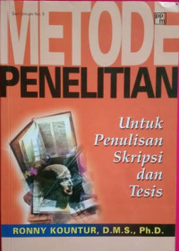 Image of Metode penelitian untuk penulisan skripsi dan tesis