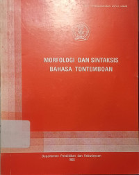 Image of Morfologi dan Sintaksis Bahasa Tontemboan