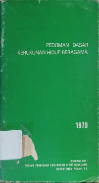 Image of Pedoman Dasar Kerukunan Hidup Beragama