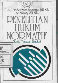 Image of Penelitian Hukum Normatif : Suatu Tinjauan Singkat