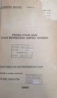 Image of Penelitian IAIN dan Berbagai Aspek Dosen