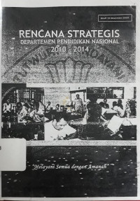 Image of Rencana Strategis Departemen Pendidikan Nasional 2010-2014