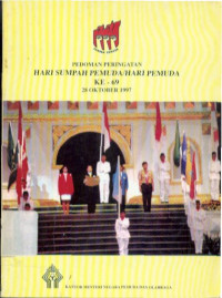 Image of Buku Pedoman Peringatan Hari Sumpah Pemuda / Hari Pemuda ke-69 28 Oktober 1997